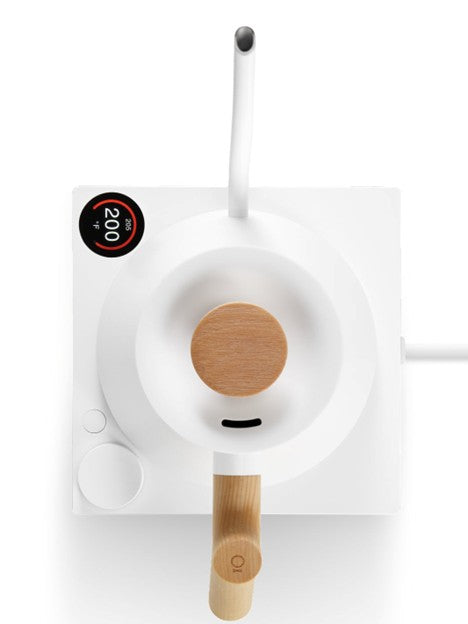 FELLOW Stagg EKG Pro Electric Pour Over Kettle - White & Maple