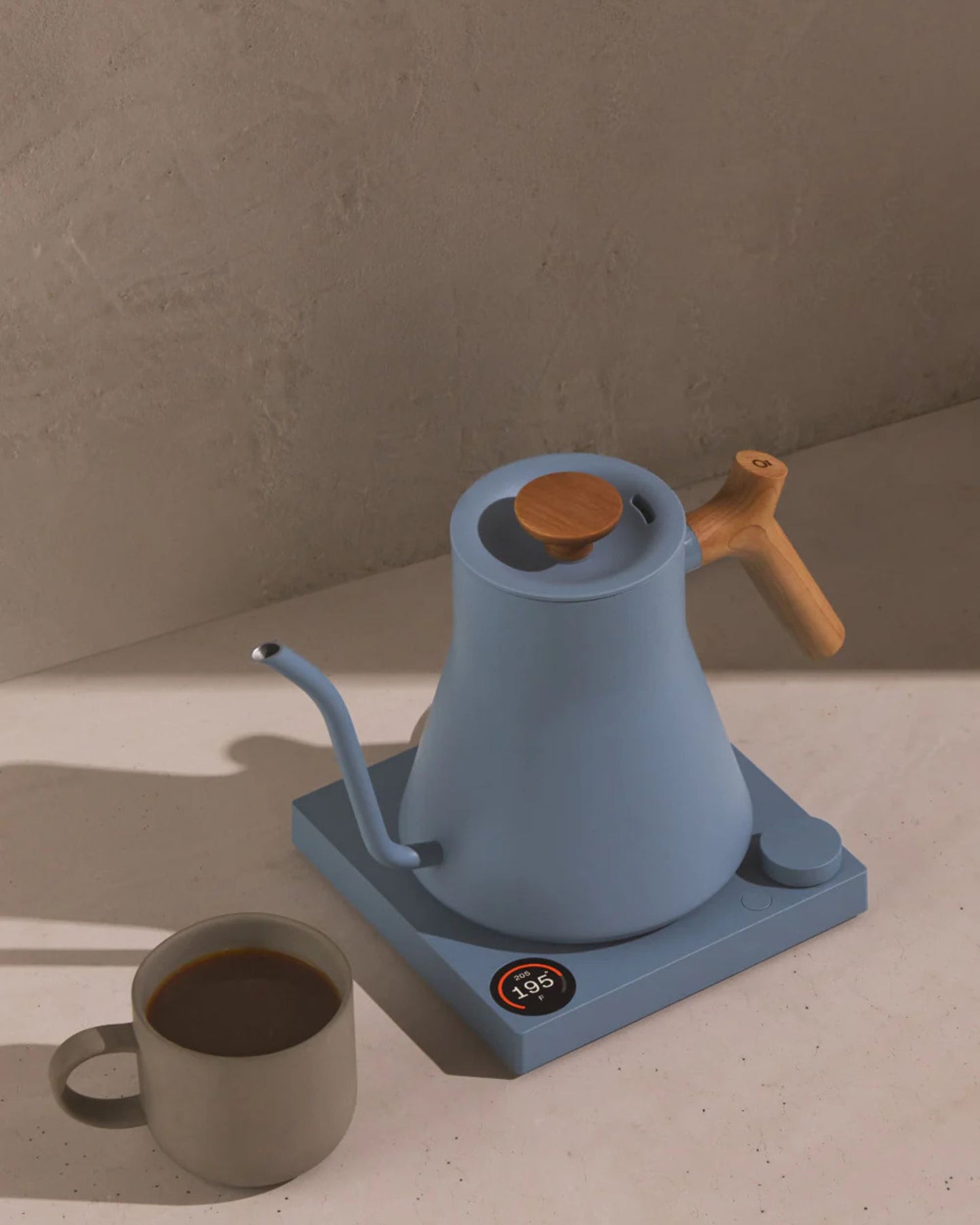 FELLOW Stagg EKG Pro Electric Pour Over Kettle - Hazy Blue and Maple