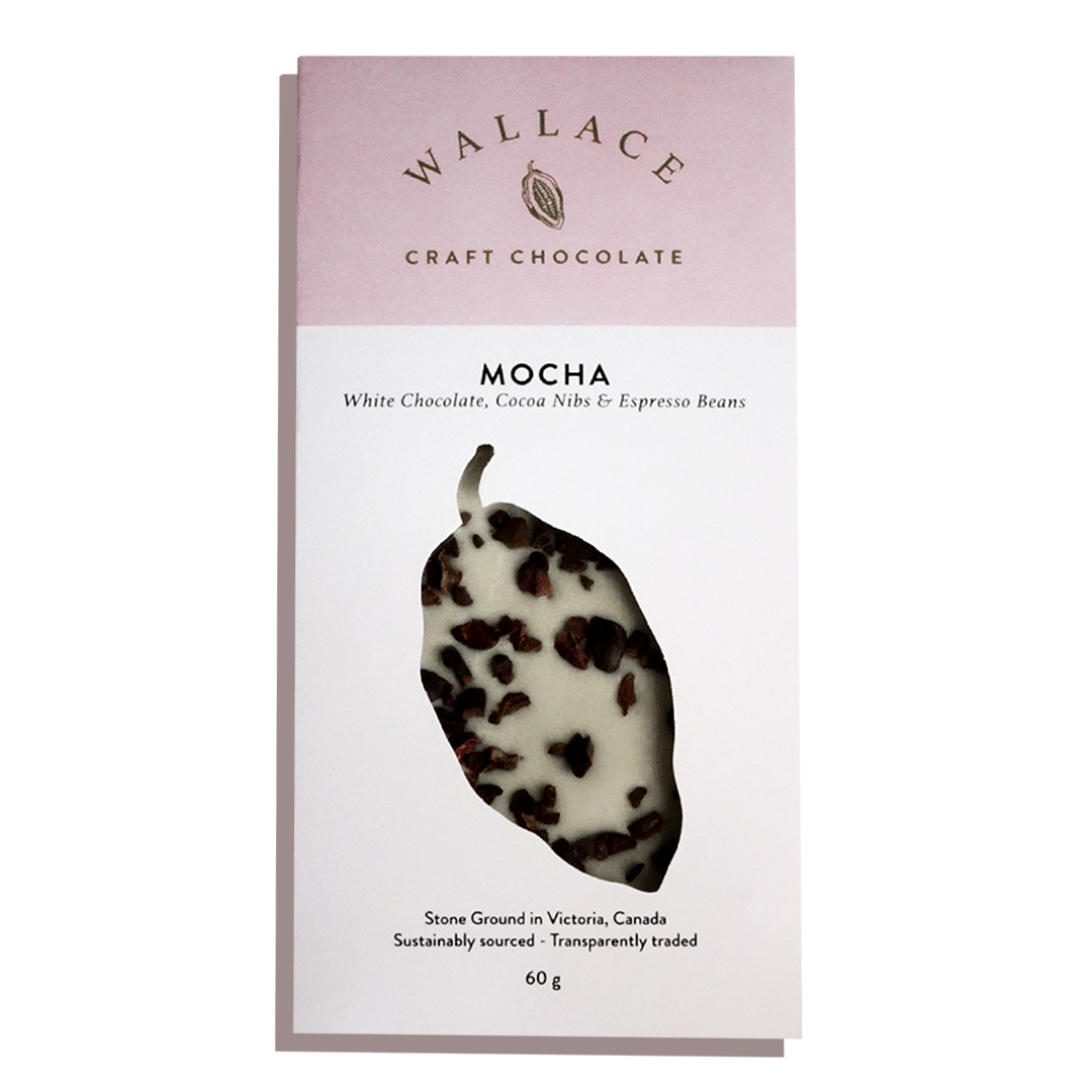 WALLACE CRAFT CHOCOLATE - Mocha & White Chocolate Bar