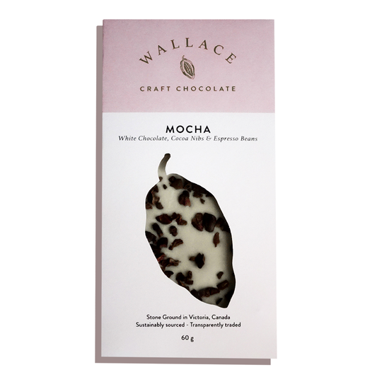 WALLACE CRAFT CHOCOLATE - Mocha & White Chocolate Bar