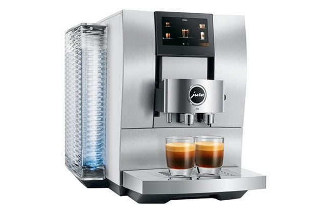 Jua Z10 Coffee machine front view with side angle