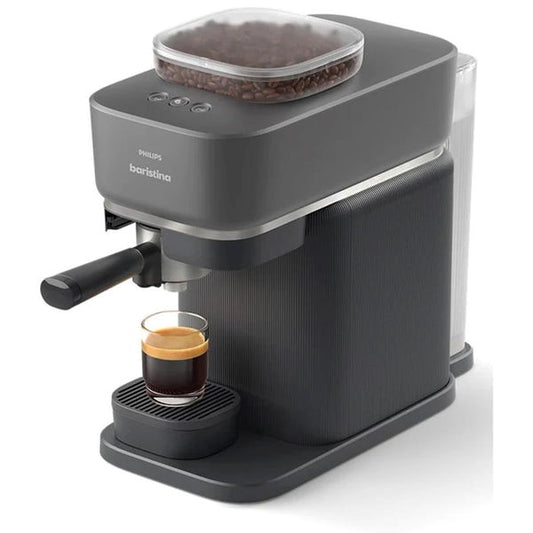 PHILIPS Baristina Espresso Machine Combo with Milk Frother - Black