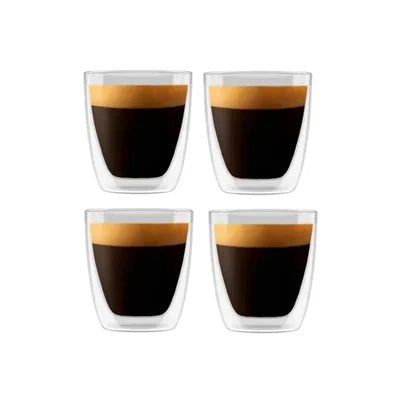 BELLUCCI Double Wall Espresso Glass Set