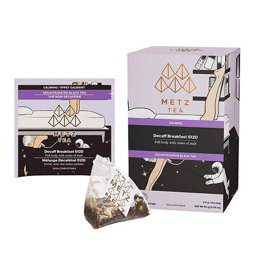 Metz Tea packaging with a tea bag and box on a white background