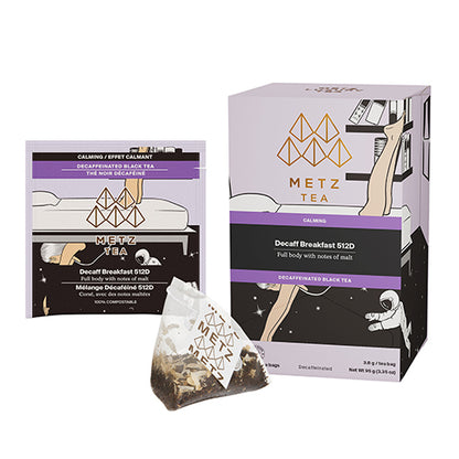 Metz Tea packaging with a tea bag and box on a white background