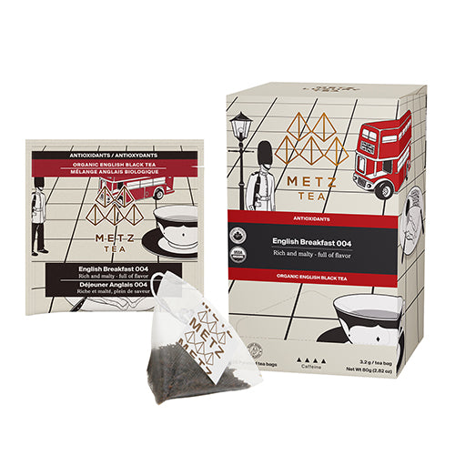 Metz Tea packaging with a tea bag on a white background