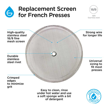 GROSCHE French Press Replacement Filter Screen