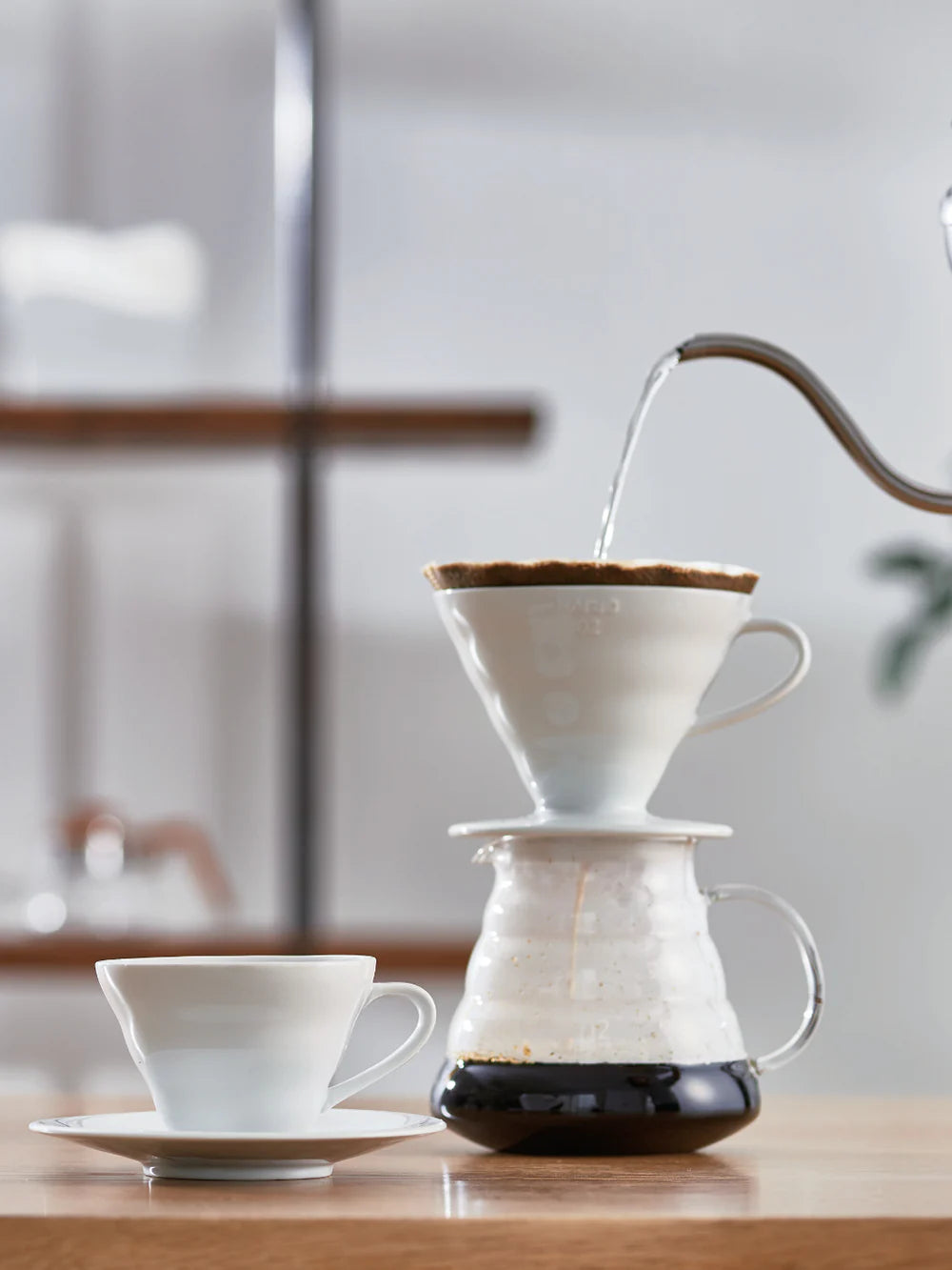 HARIO V60-02 Ceramic Dripper, Real Life View