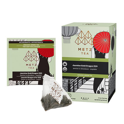 Metz Tea packaging with a tea bag on a white background
