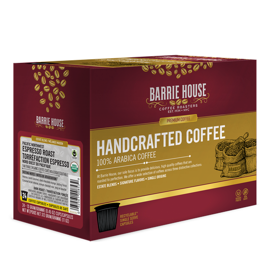 BARRIE HOUSE Pacific North West Espresso Single Serve Coffee [24 Pack]