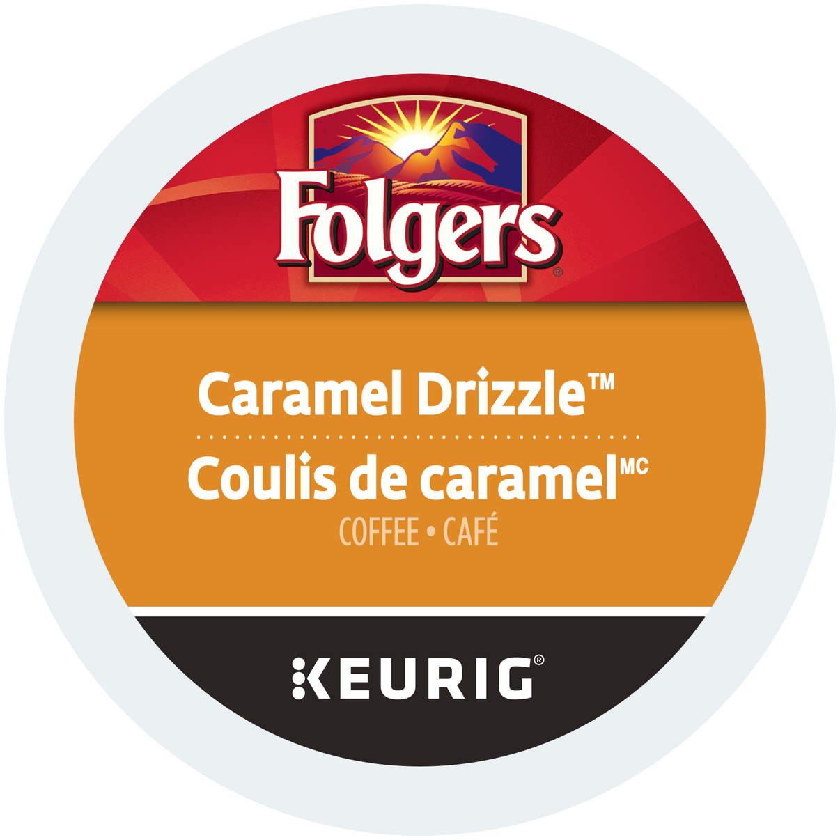 Folgers Gourmet Selections® Caramel Drizzle KCup Gold Roast Gold