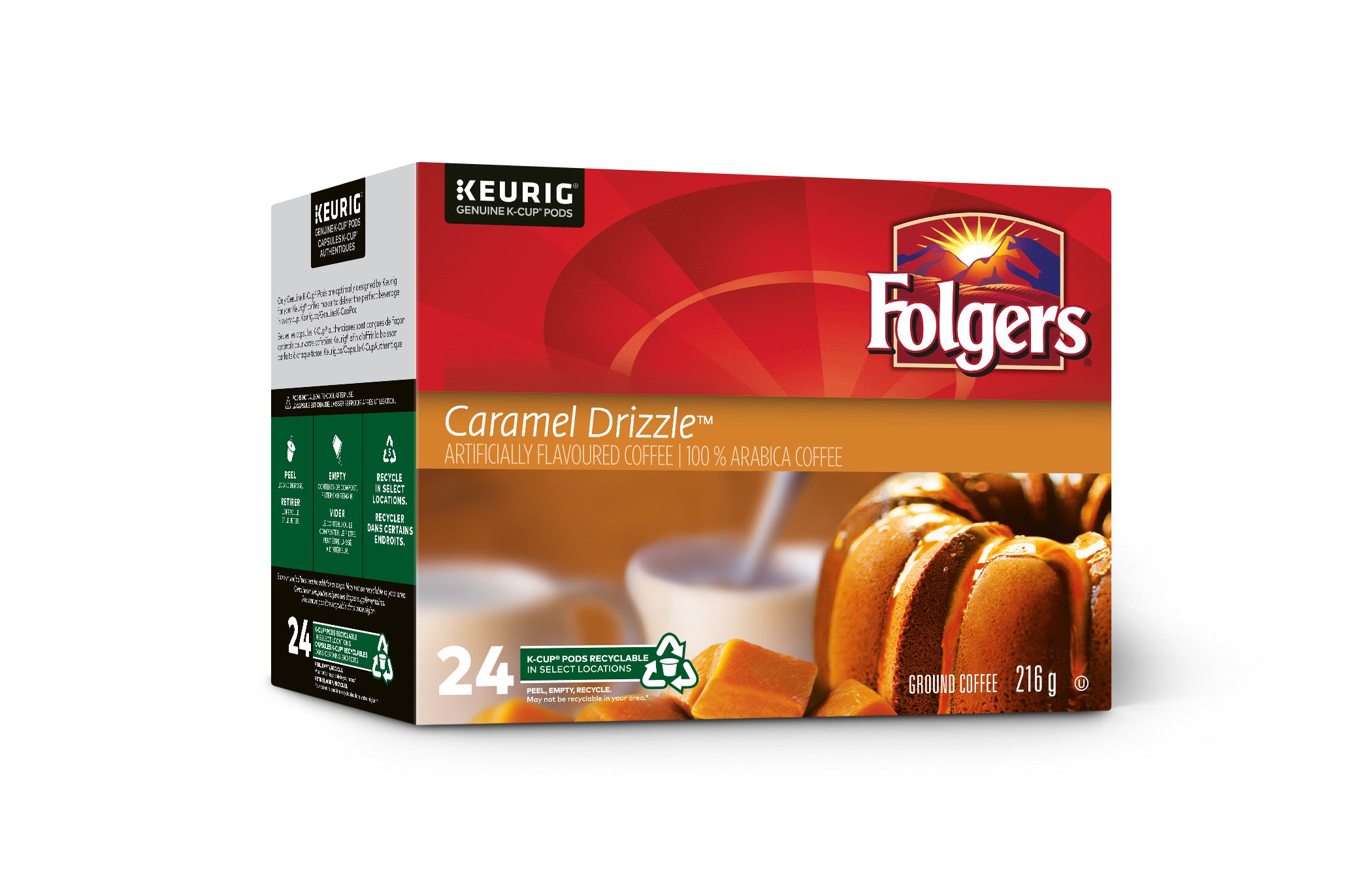 Folgers caramel clearance drizzle