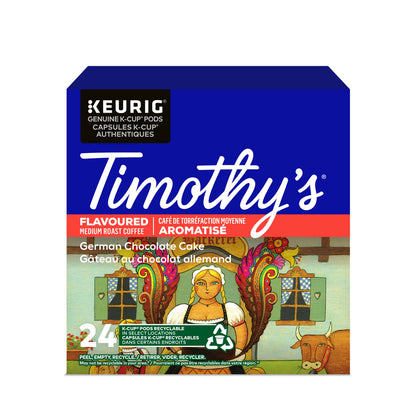 Timothy's® German Chocolate Cake Coffee [24 pack] - Gold Roast Coffee Service Ltd.