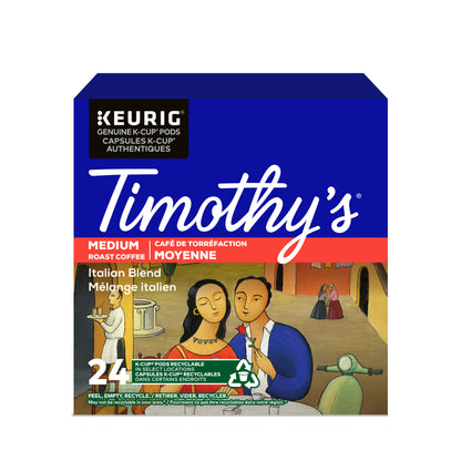 Timothy's® Italian Blend Coffee [24 pack] - Gold Roast Coffee Service Ltd.