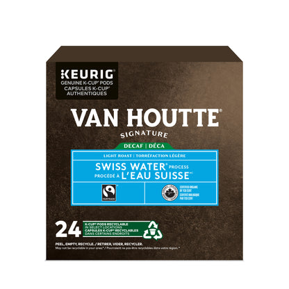 Van Houtte® Swiss Water Decaf Fair Trade Organic Coffee [24 pack] - Gold Roast Coffee Service Ltd.
