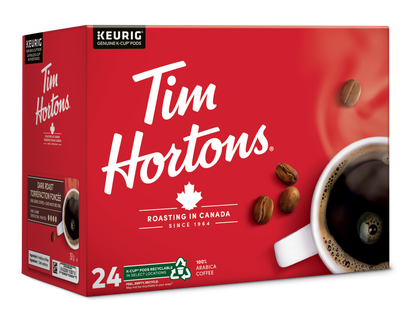 Tim Hortons® Dark Roast (24 pack] - Gold Roast Coffee Service Ltd.
