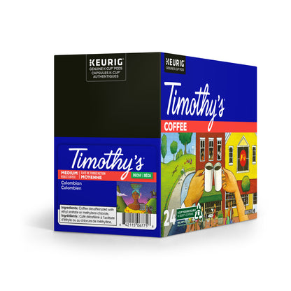 Timothy's® Colombian Decaf Coffee [24 pack] - Gold Roast Coffee Service Ltd.