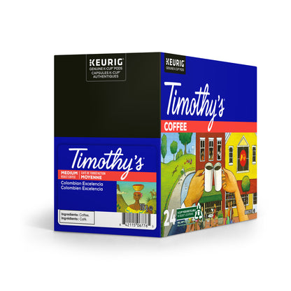 Timothy's® Colombian Excelencia Coffee [24 pack] - Gold Roast Coffee Service Ltd.