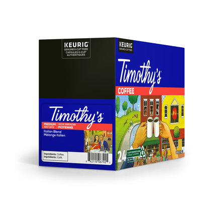 Timothy's® Italian Blend Coffee [24 pack] - Gold Roast Coffee Service Ltd.