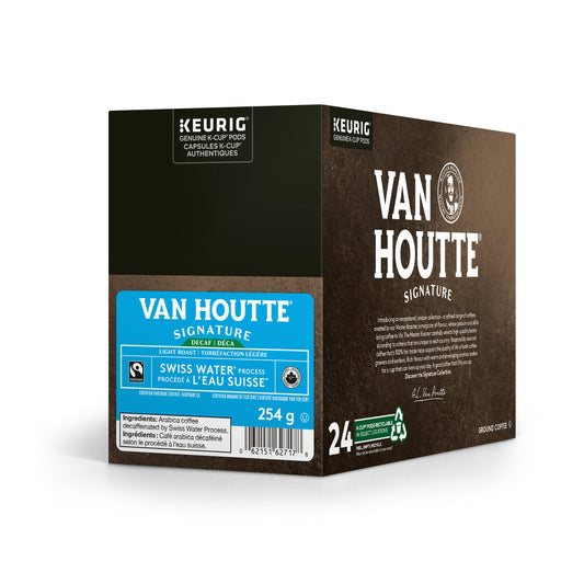 Van Houtte® Swiss Water Decaf Fair Trade Organic Coffee [24 pack] - Gold Roast Coffee Service Ltd.