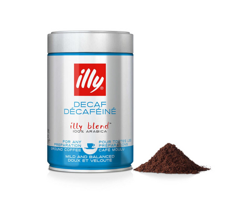illy Ground Espresso Decaffeinated Coffee [250g]