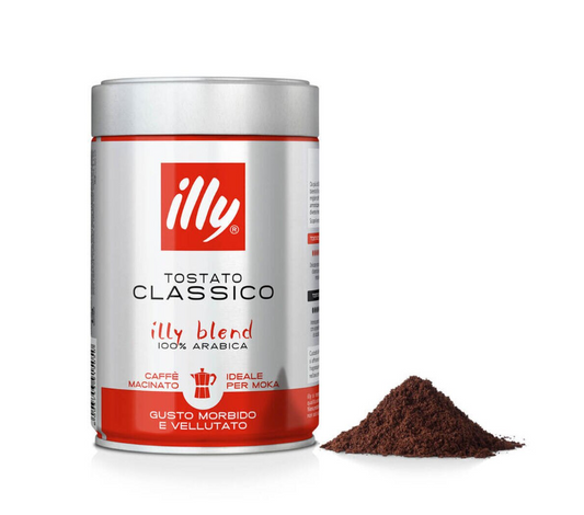 illy Ground Moka Classico Medium Roast Coffee [250g]